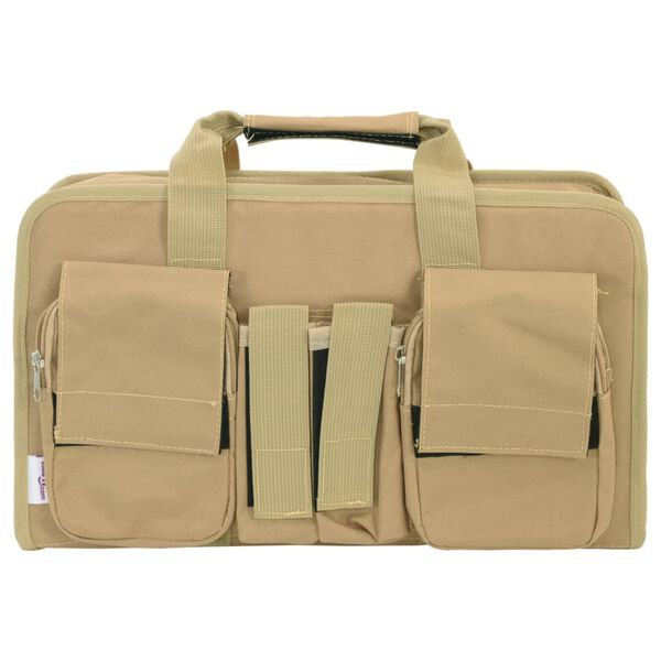 vidaXL Pistol Bag Khaki 15.7"x9.4"x3.9" Oxford Fabric
