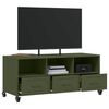 vidaXL TV Cabinet Olive Green Cold-Rolled Steel Medium TV Cabinet