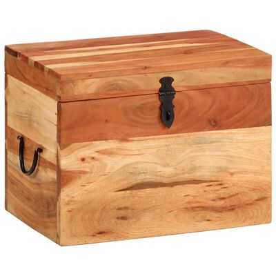 vidaXL Storage Box 15.4"x11"x12.2" Solid Wood Acacia