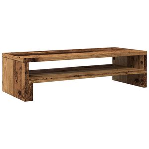 vidaXL Monitor Stand Old Wood 21.3x8.7x5.9" Engineered Wood
