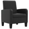vidaXL Armchairs Black PVC, Cotton, Polyester, Polyurethane Standard