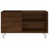 vidaXL Record Cabinet Brown oak Engineered wood, Iron Medium