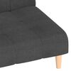 vidaXL Sofa Bed Dark Gray Polyester 2-Seater