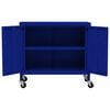 vidaXL Storage Cabinet Navy Blue Steel Medium Adjustable Armrests