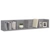 vidaXL Wall Shelf Grey Sonoma Engineered Wood Large Wall mounting