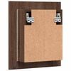 vidaXL LED Mirror Cabinet Brown Oak Engineered Wood, Acrylic Medium