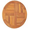 vidaXL Table Top Natural Teak Fine sanded teak hardwood 19.7 in Diameter