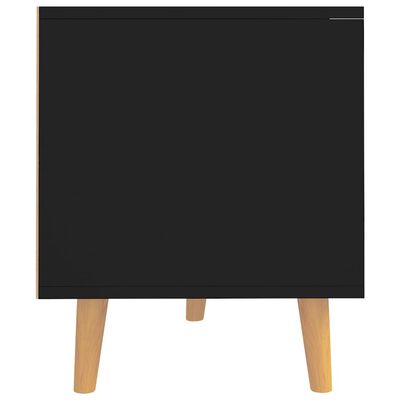 vidaXL TV Stand Black 35.4"x15.7"x19.1" Engineered Wood