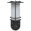 vidaXL Outdoor Wall Light Black Stainless steel, Polycarbonate Medium