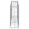 vidaXL Gabion Basket Silver Galvanized Iron Large Durable Gardening