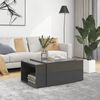 vidaXL Nesting Coffee Table Set High gloss grey Engineered wood
