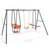 vidaXL Swing Set Blue Steel Large Tough Swing Set Other Modern