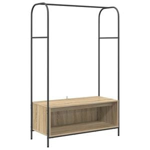 vidaXL Clothes Rack Brown Oak 100 x 44 x 160 cm Engineered Wood