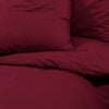 vidaXL Duvet Cover Set Bordeaux Microfiber fabric (100% polyester)