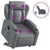 vidaXL Electric Stand Up Massage Recliner Chair Grey