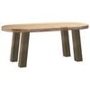 vidaXL Coffee Table Leg Natural Steel Powder-coated steel 16.5 in