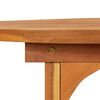 vidaXL Dining Table Solid Acacia Wood Large Durable Rectangular Rustic