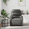 vidaXL Massage Recliner Chair Grey Faux Leather Standard