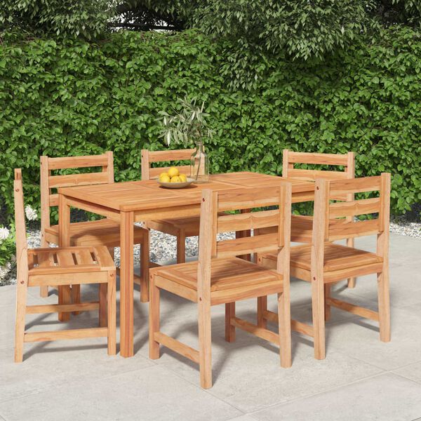 vidaXL Garden Dining Set Teak Solid Teak Wood Medium Durable