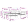 vidaXL Pallet Sofa Set Natural wood Solid Acacia wood Large Modular