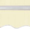 vidaXL Awning Cream Aluminum frame with polyester fabric Extra Long