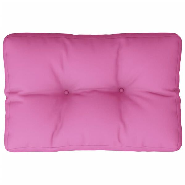 vidaXL Pallet Cushion Pink 100% Polyester 23.6 x 15.7 x 4.7 in