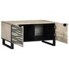 vidaXL Coffee Table Beige and Black 31.50 x 19.69 x 15.75 in
