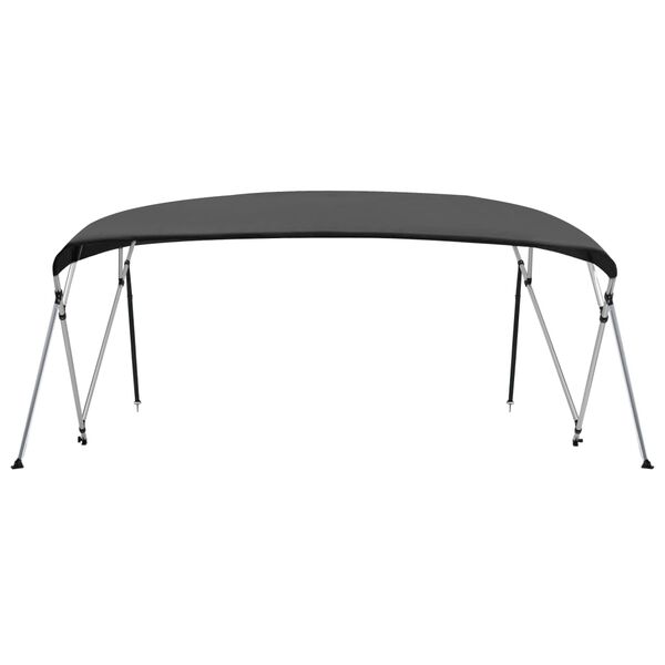 vidaXL 4 Bow Bimini Top Anthracite 95.7"x(90.6"-96.1")x53.9"