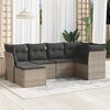 vidaXL Garden Sofa Set Grey, Dark Grey