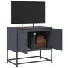 vidaXL TV Cabinet Anthracite Steel Medium TV Cabinet Rectangular