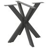 vidaXL Dining Table Leg Anthracite Powder-coated steel Large