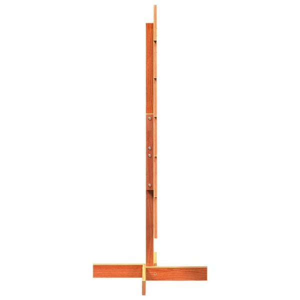 vidaXL Wooden Christmas Tree Wax brown Solid pinewood Medium