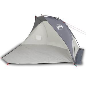 vidaXL Beach Tent Grey 105.5x87.8x49.2" 185T Polyester