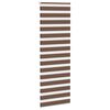 vidaXL Zebra Blind Brown Polyester 35.4x90.6 in Adjustable Armrests