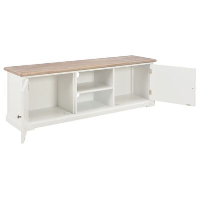 vidaXL TV Cabinet White 47.2"x11.8"x15.7" Wood