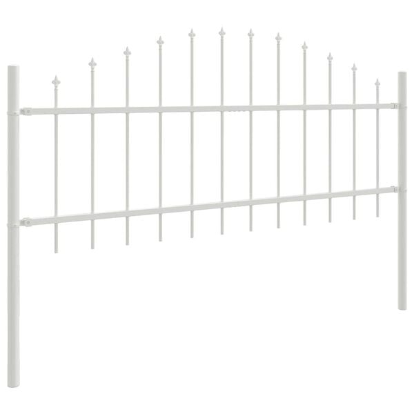 vidaXL Garden Fence White 680 x 75 cm