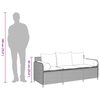 vidaXL Patio Sofa with Cushions 3-Seater Gray Poly Rattan