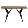 vidaXL Dining Table 55.1"x27.6"x29.9" Solid Reclaimed Wood