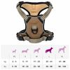 vidaXL Dog Harness Brown Polyester L Adjustable Armrests Dog Harness