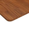 vidaXL Square Table Top Dark Brown 15.7"x15.7"x0.6" Treated Solid Wood Oak