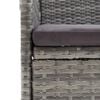 vidaXL Garden Dining Set Grey, Black