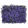 vidaXL Artificial Leaf Fence Set of 24 Purple Polyethylene Medium