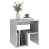 vidaXL Bed Cabinet Concrete grey Engineered wood 15.7 x 11.8 x 15.7 in