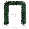 vidaXL Christmas Tree Arch with LEDs&Ball Set Green 94.5"