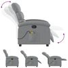 vidaXL Massage Recliner Chair Light grey