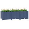 vidaXL Raised Bed Blue Grey Polypropylene 47.2 x 15.7 x 15.0 in Durable