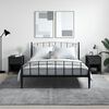 vidaXL Bedside Cabinet Set of 2 Black Engineered wood, Iron Compact