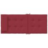 vidaXL Highback Chair Cushion Set of 4 Wine Red