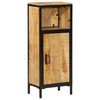 vidaXL Bathroom Cabinet Natural wood with black accents