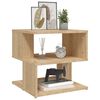 vidaXL Side Table Sonoma Oak Engineered Wood Compact Side Table Square